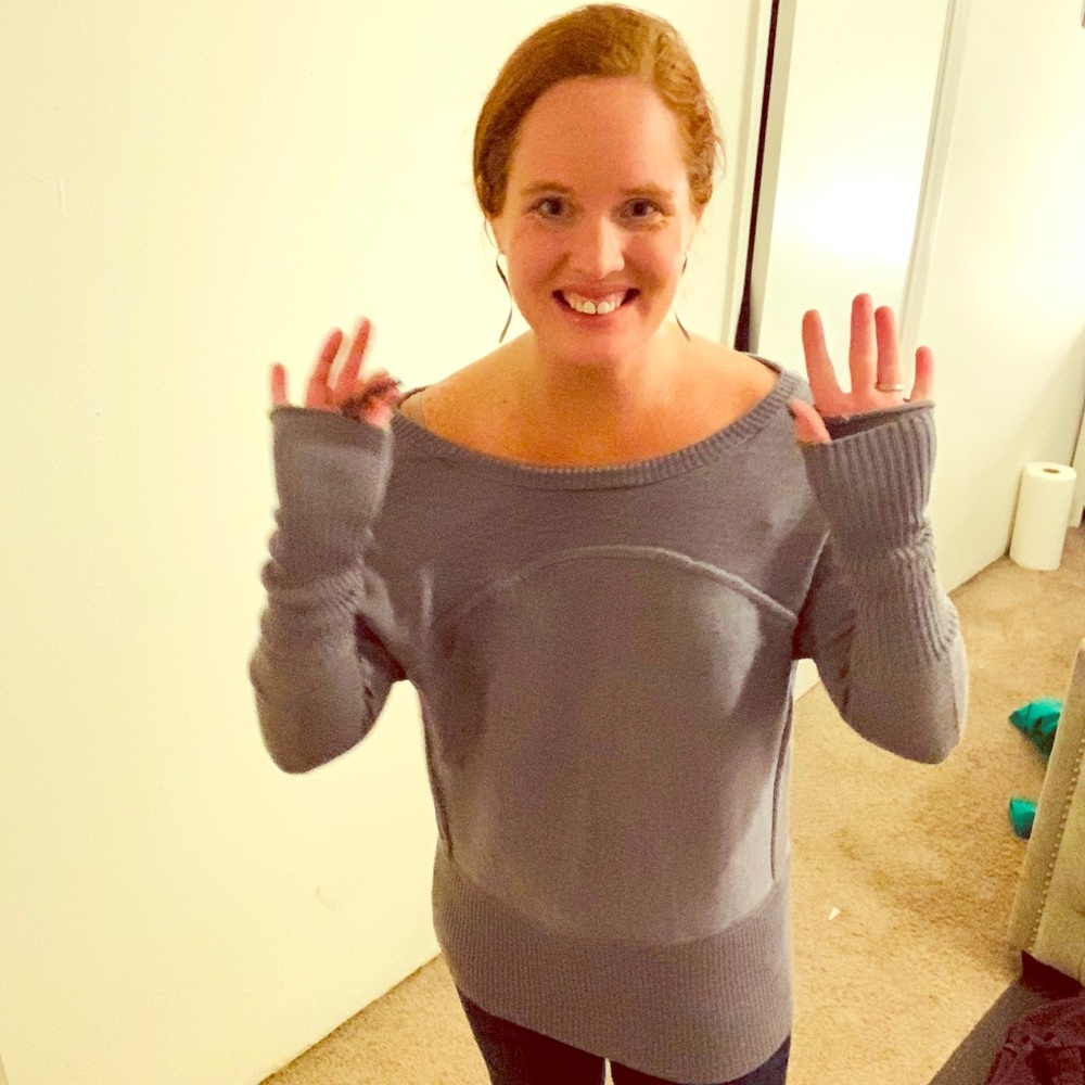 Lululemon FUN Sattva Wool Sweater Size 8